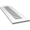 Ekena Millwork Octagonal Top Surface Mount PVC Gable Vent: Functional, w/ 3-1/2"W x 1"P Standard Frame, 12"W x 40"H GVPOT12X4001SF - alternate 5